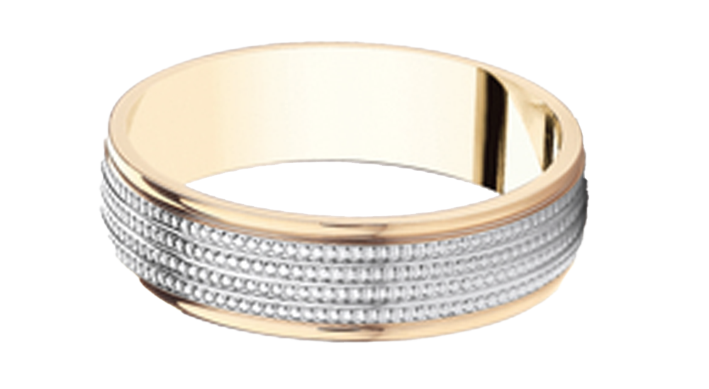 Two Tone Band Style Rings