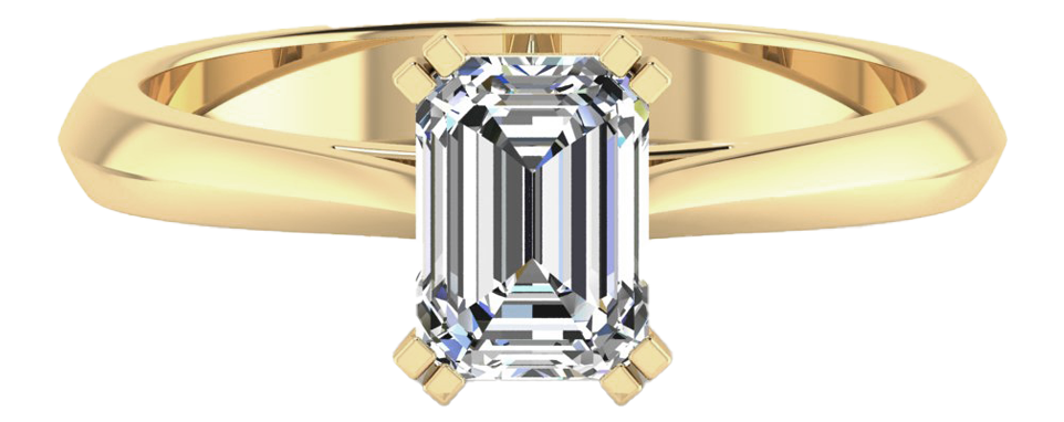 Jewellery with Squared Double Prong Settings