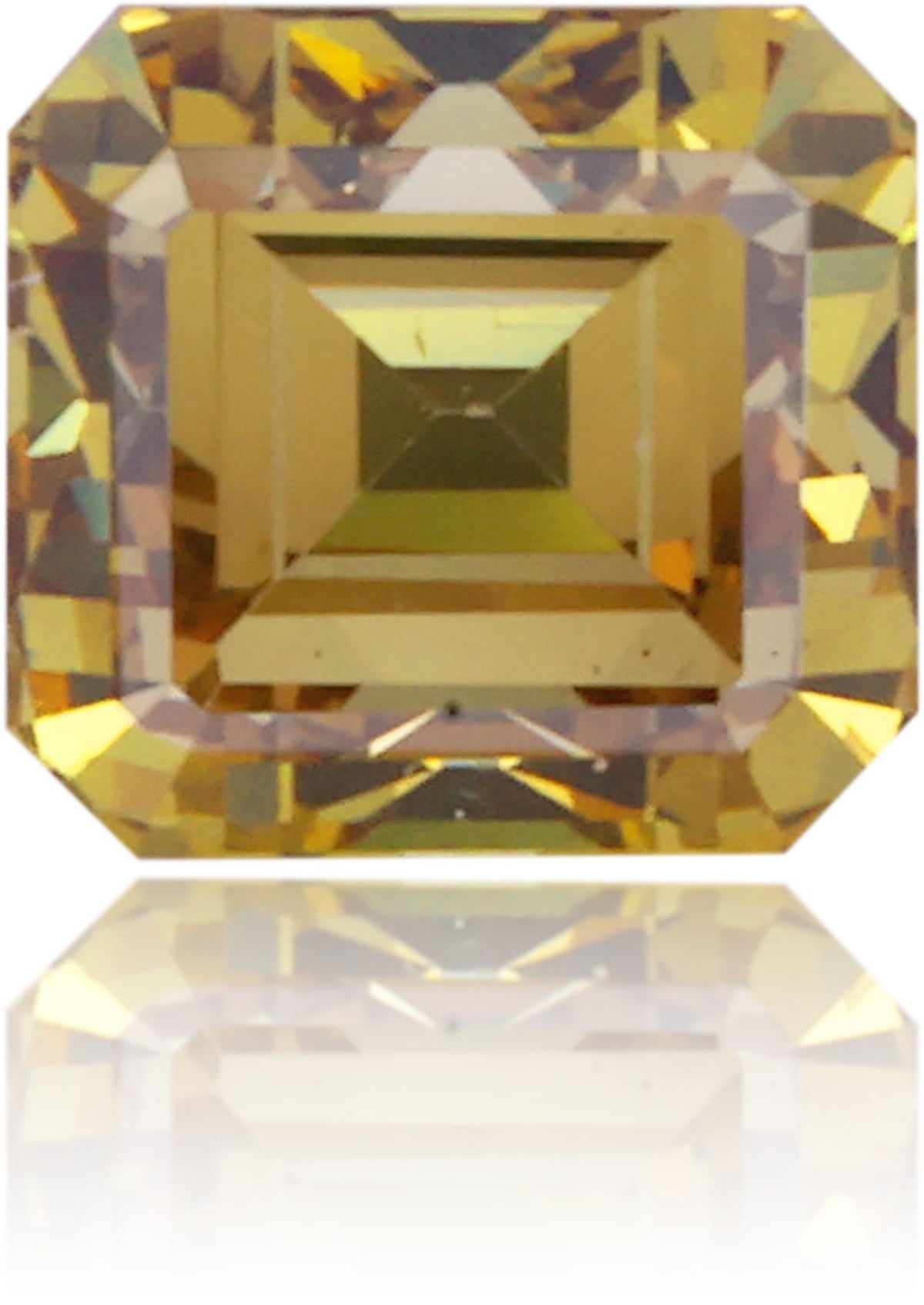 0.50ct Emerald Cut Natural Diamond | Fancy Yellow / VS2