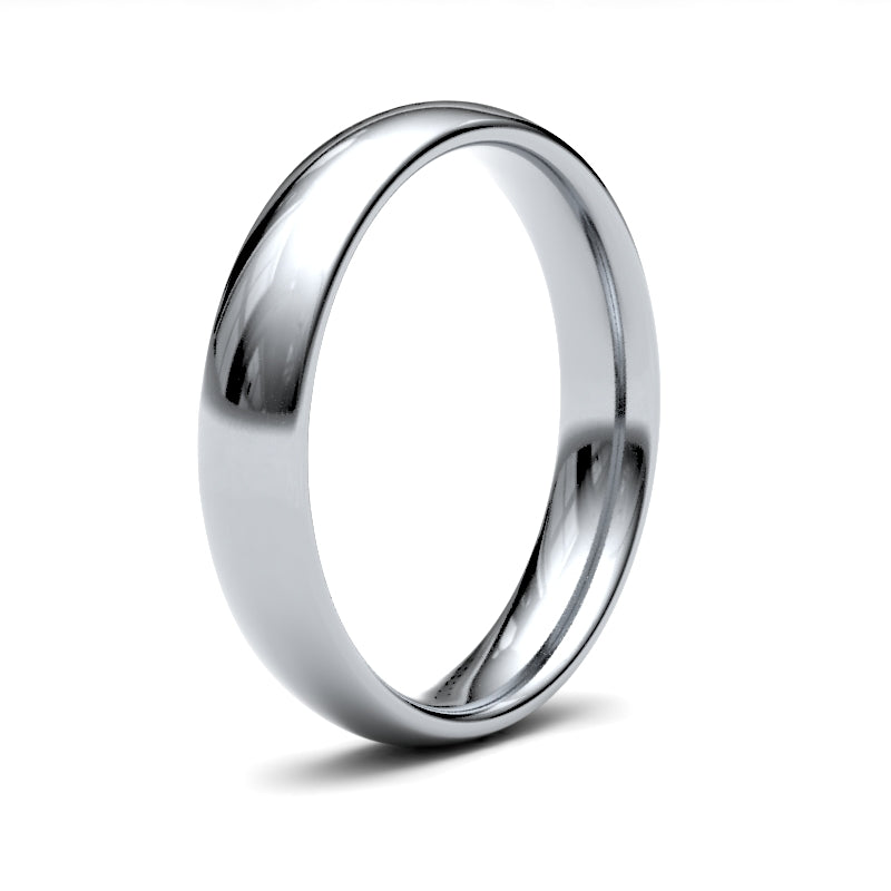 Gents Court White Gold Band