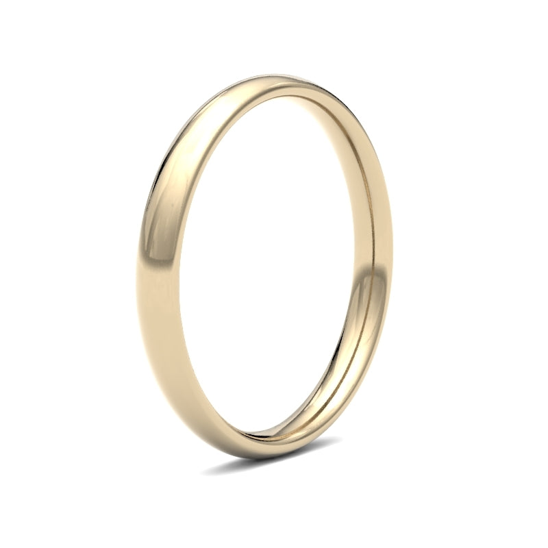 Ladies Court Yellow Gold Band
