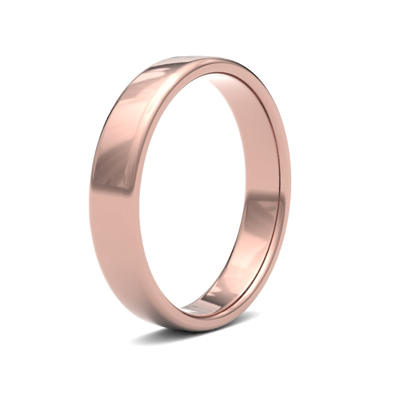 Gents Soft Court Rose Gold Band