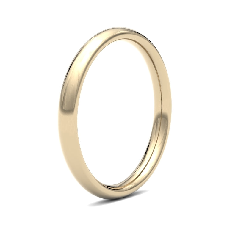 Ladies Court Yellow Gold Band