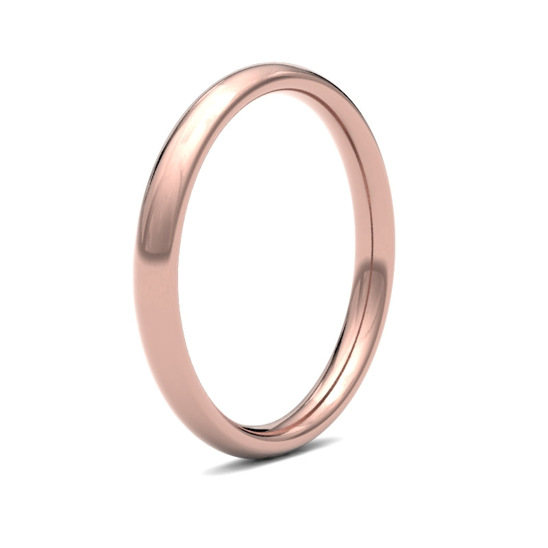 Ladies Court Rose Gold Band