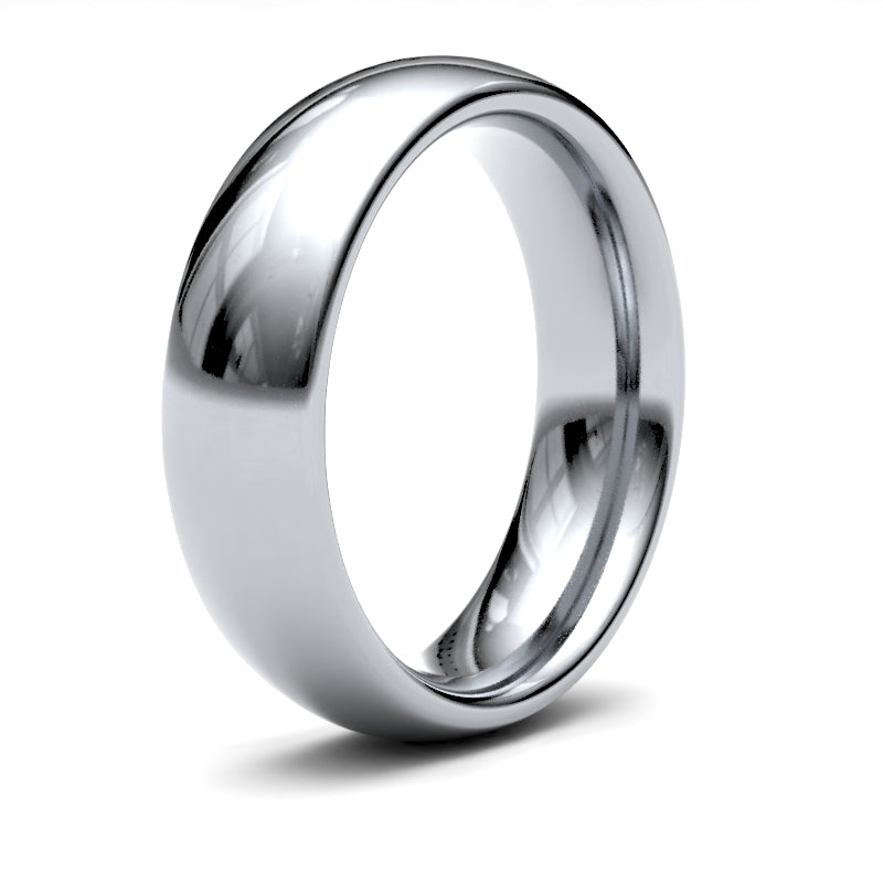 Gents Court White Gold Band
