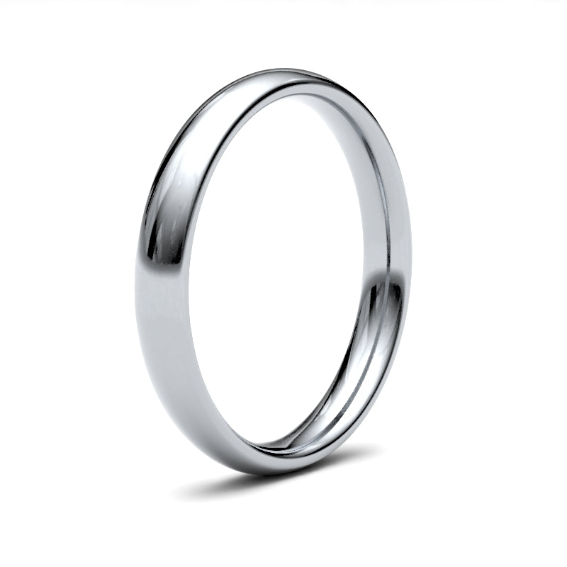 Ladies Court White Gold Band