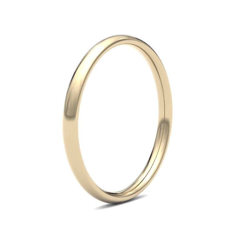 Ladies Court Yellow Gold Band