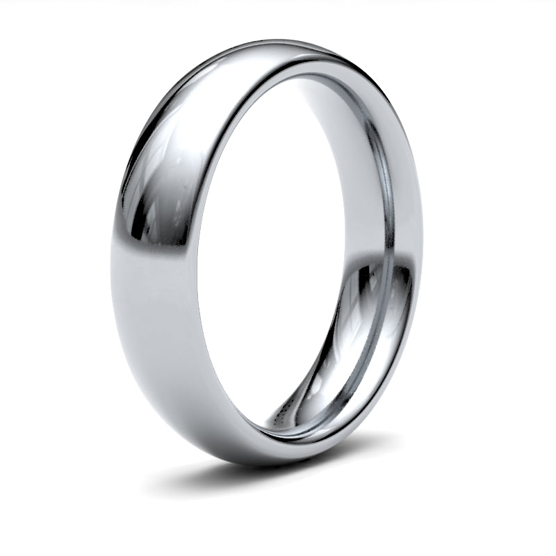 Gents Court White Gold Band