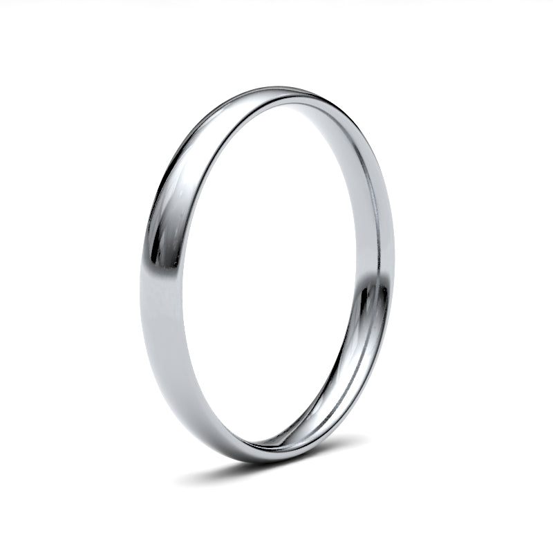 Ladies Court White Gold Band