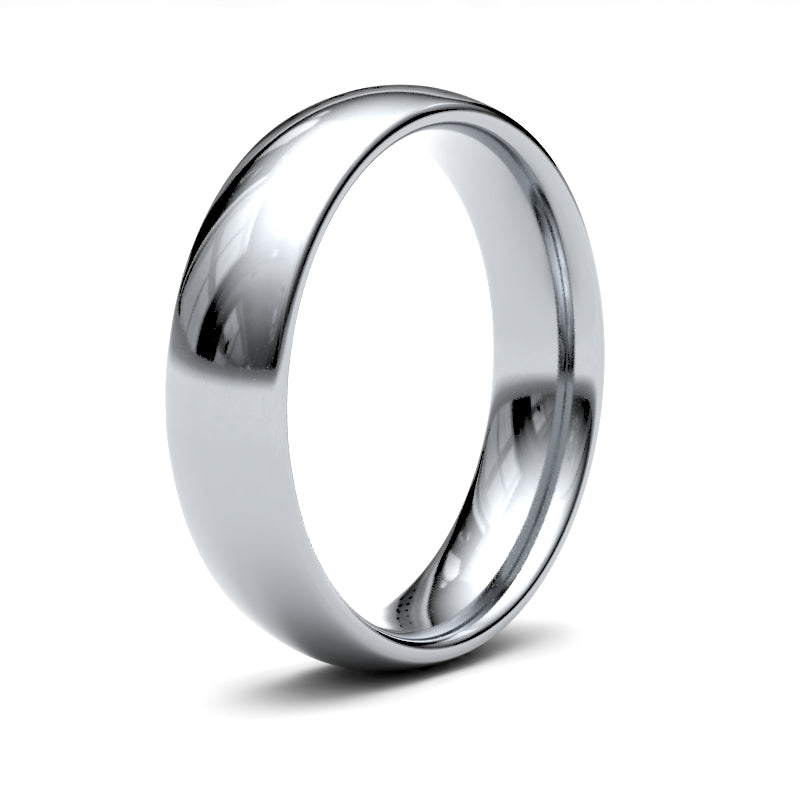 Gents Court White Gold Band
