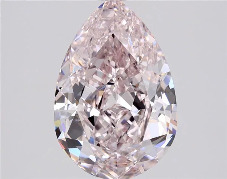 1.50ct Pear Natural Diamond | Fancy Light Pink/VS2