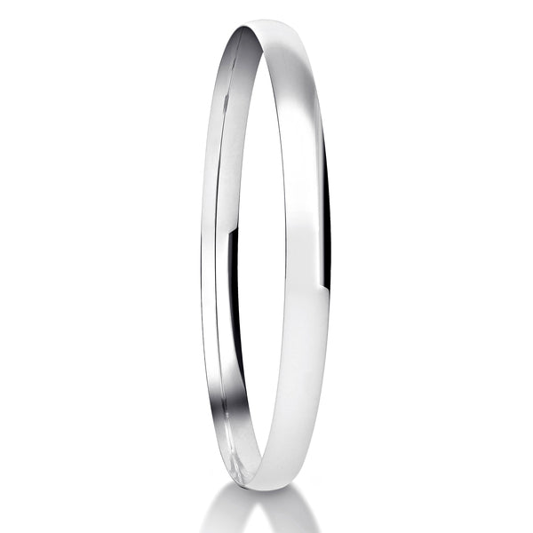 Traditional Court Bangle | Plain Solid Stackable | BG1004