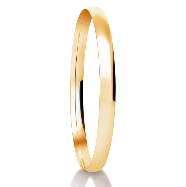 Traditional Court Bangle | Plain Solid Stackable | BG1004