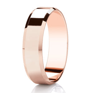 Gents Polished Rose Gold Band | 109