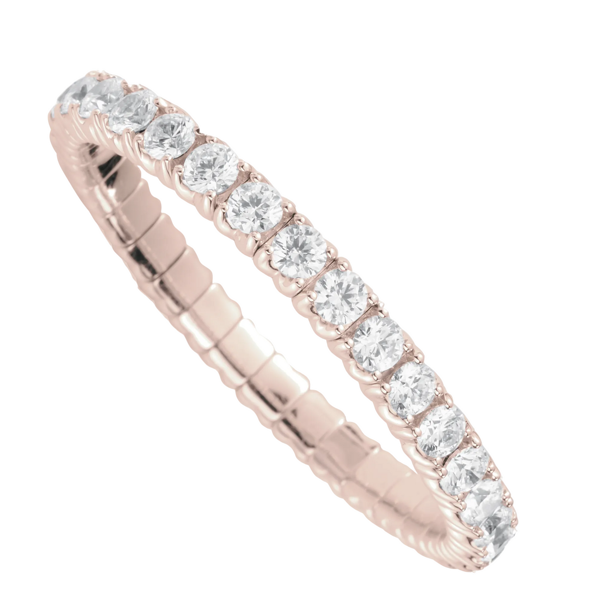 FLEX Tennis Bracelet | Round Diamonds