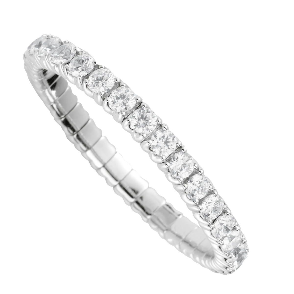 FLEX Tennis Bracelet | Round Diamonds