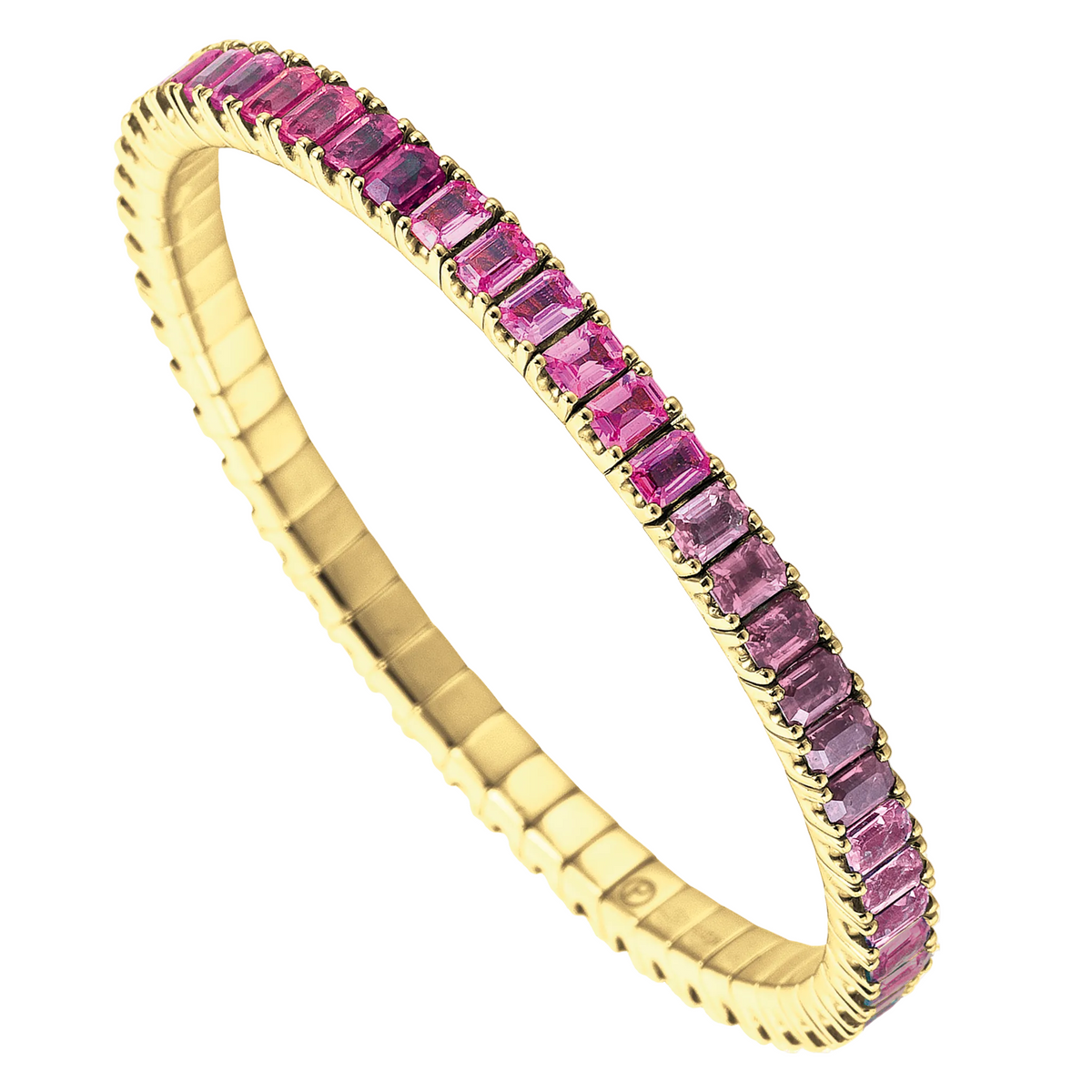 FLEX Tennis Bracelet | Emerald Cut Tourmalines