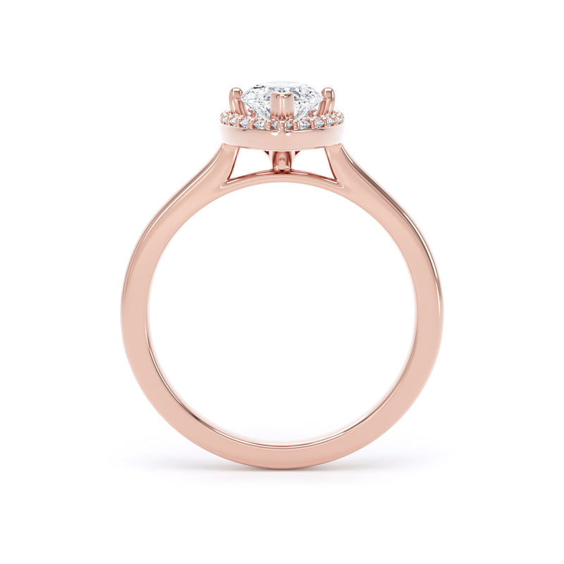 Halo Ring | Rose Gold, Marquise Diamond | MHP01 SMM