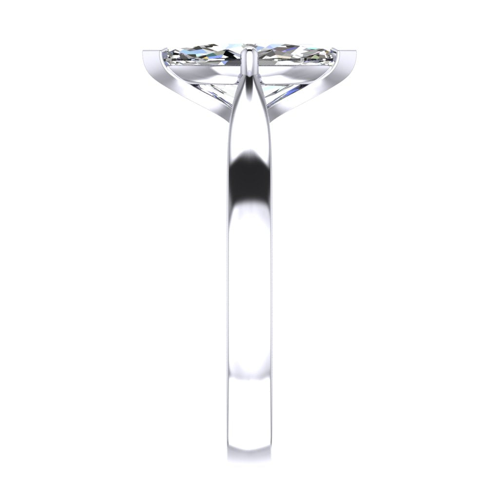 Marquise Solitaire Platinum Ring | SMM