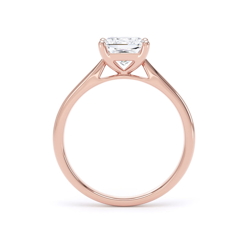 Princess Solitaire Rose Gold Ring | PPP01 SMS
