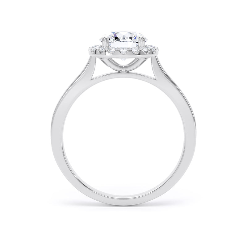 Halo Ring | White Gold, Round Diamond | RHP01 LGR