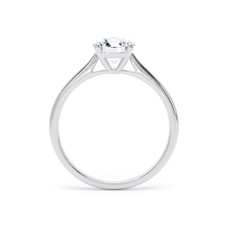 Round Diamond Platinum Ring, Talon 4 Claw Solitaire | LGR RPP08