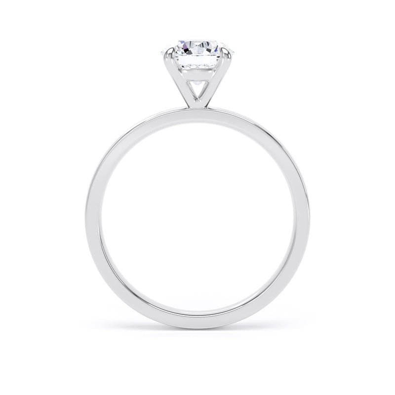 Round Diamond Platinum Ring, Floating Head Solitaire | LGR RPP12