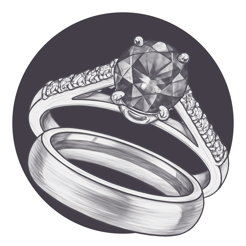 Bolt On | Ring Engraving Service (Alpha-Numeric)