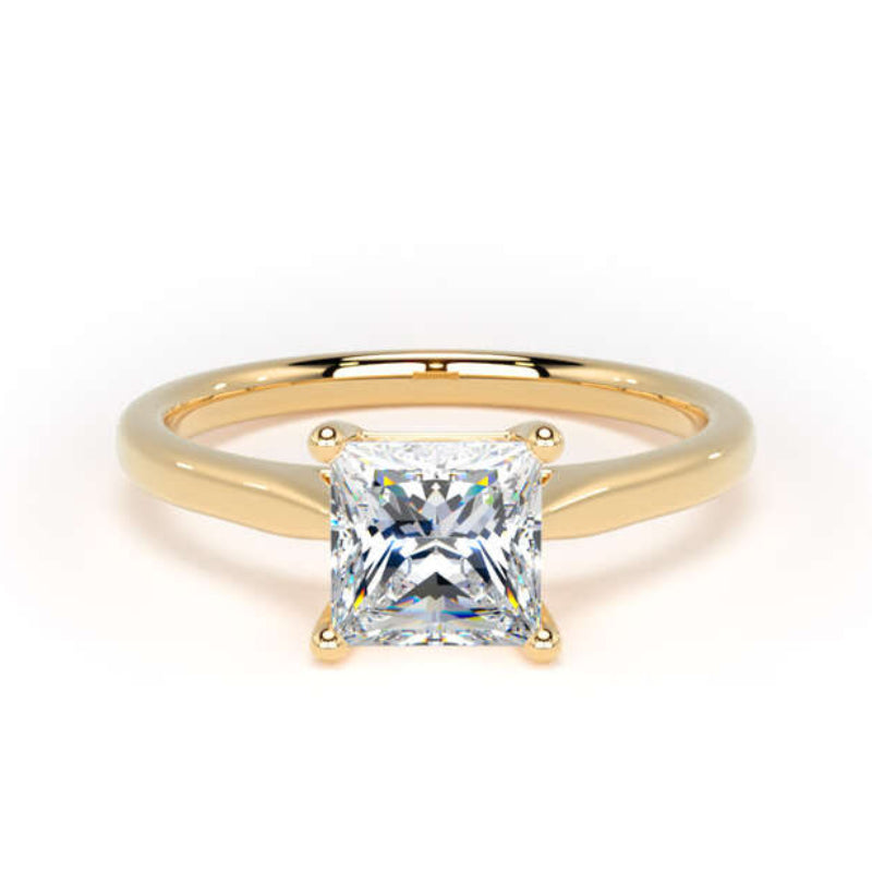 Princess Diamond Engagement Ring, Solitaire | PPP01