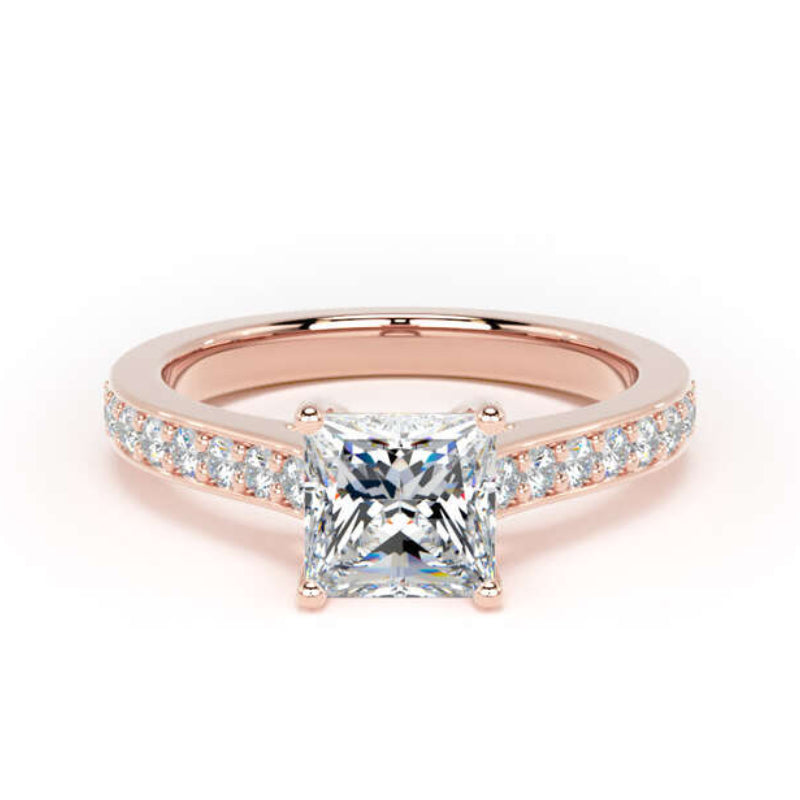 Princess Shoulder Set Rose Gold Ring | PSG01 SMS