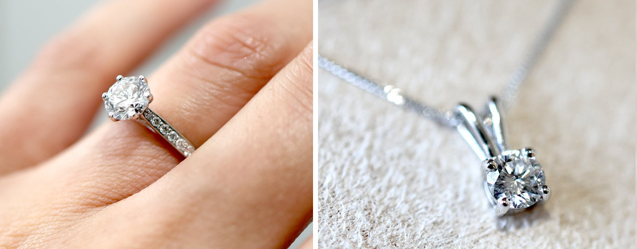 An Engagement Ring Upgrade & A Keepsake Pendant