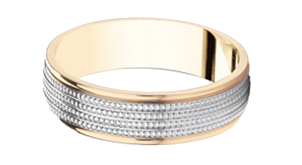 Two Tone Band Style Rings