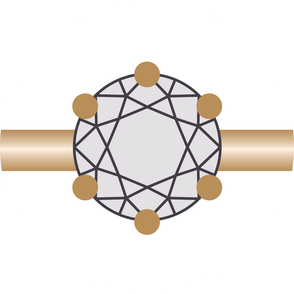 Jewellery with Rounded Prong Settings