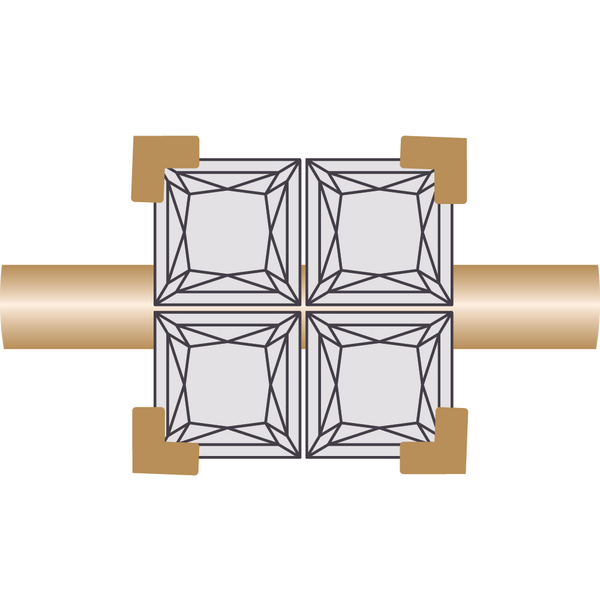 Jewellery with Shared Prong Settings