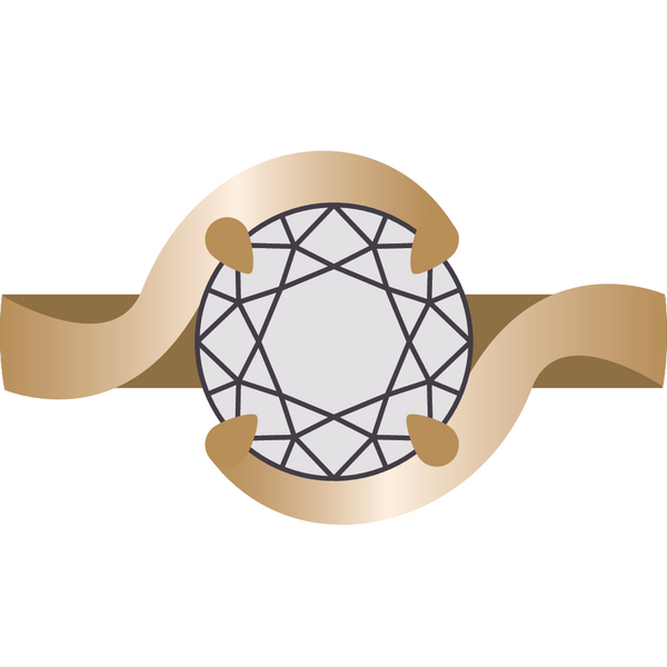 Rings with a Swirl or Bypass Shank or Shoulder