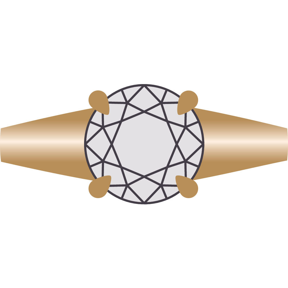 Rings with a Tapered Shank or Shoulder
