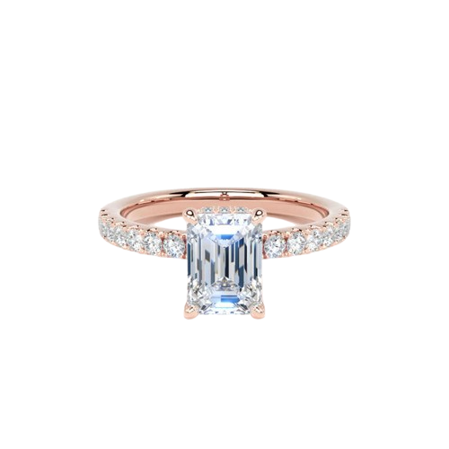 Emerald Shape Engagement Rings