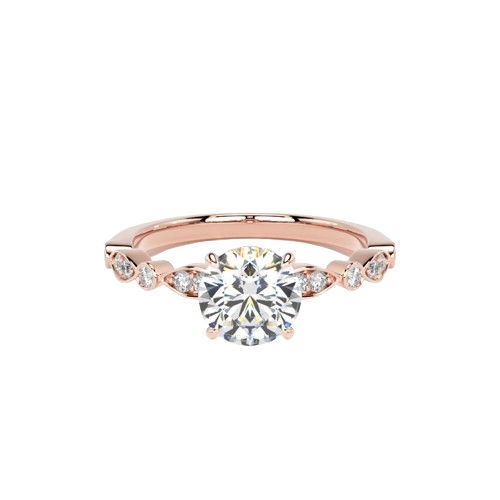Round Shape Engagement Rings