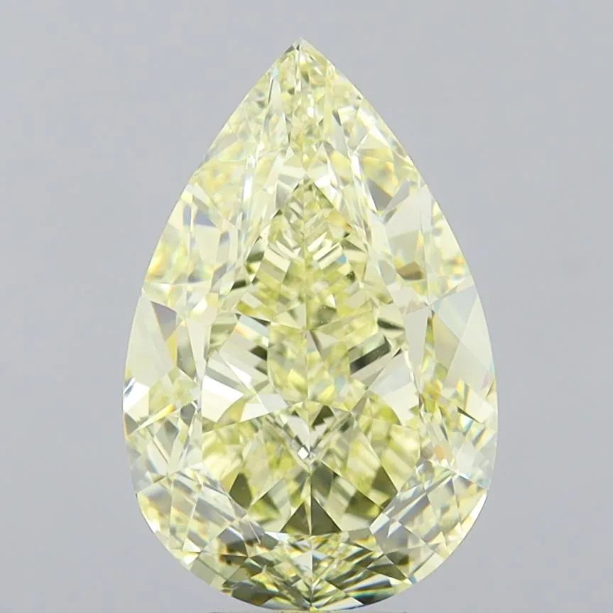 10.02ct Pear Natural Diamond (Colour Fancy Light Yellow, Clarity VS2, Cut VG, GIA Certified)