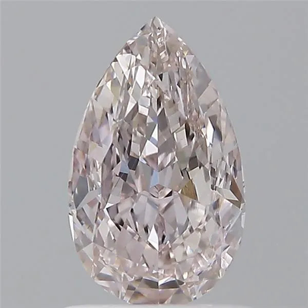 0.50ct Pear Natural Diamond | Faint Pink/VS2