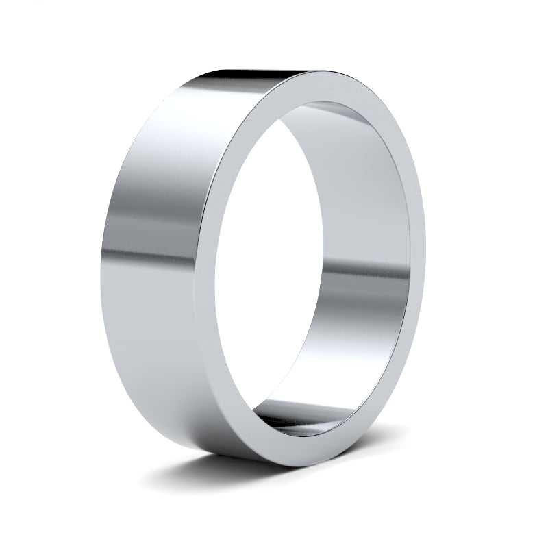 Gents Flat Platinum Band