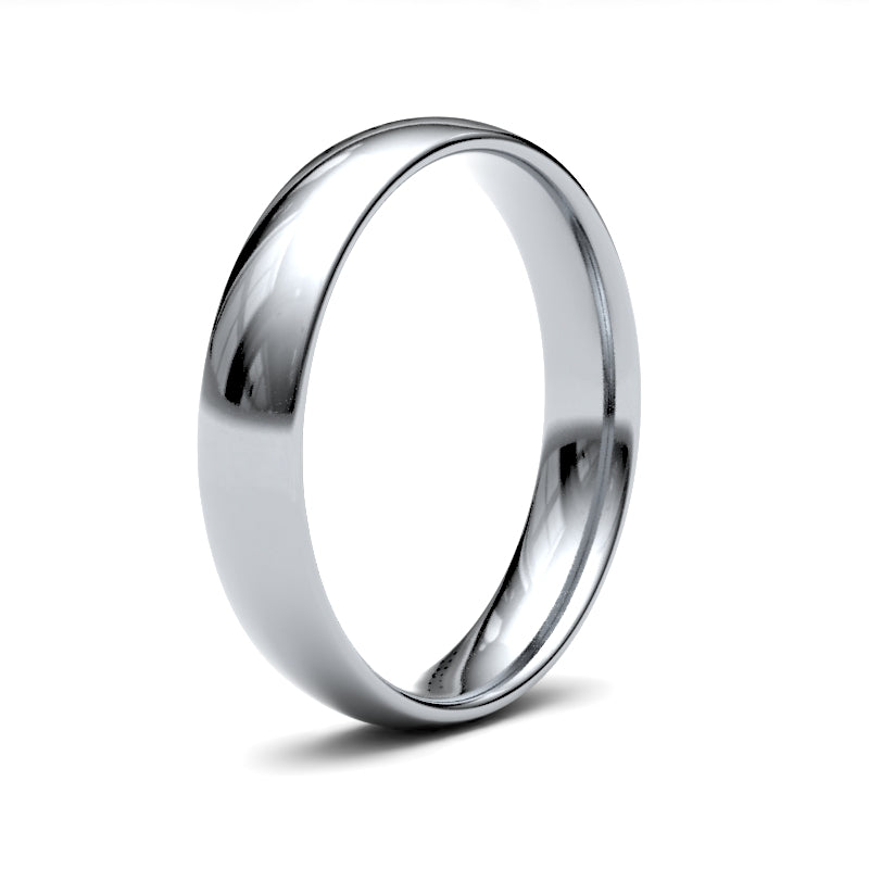 Gents Court White Gold Band