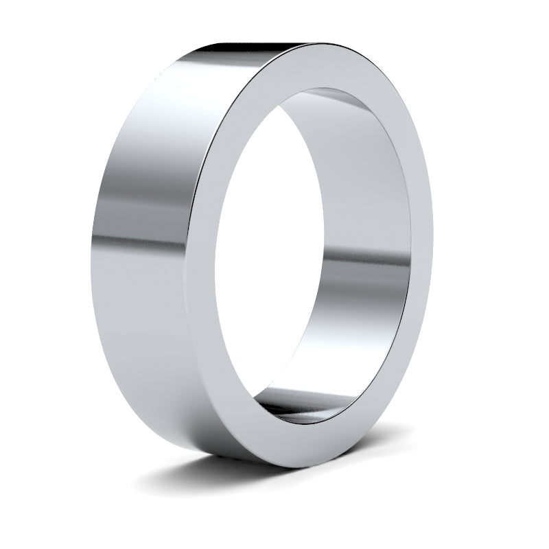 Gents Flat Platinum Band