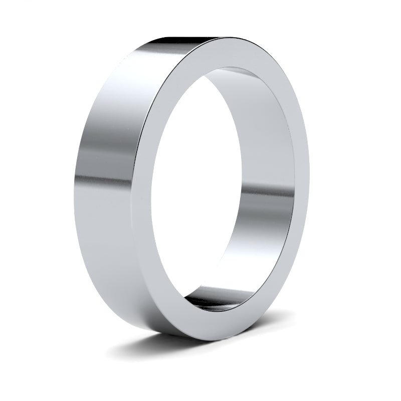 Gents Flat Platinum Band