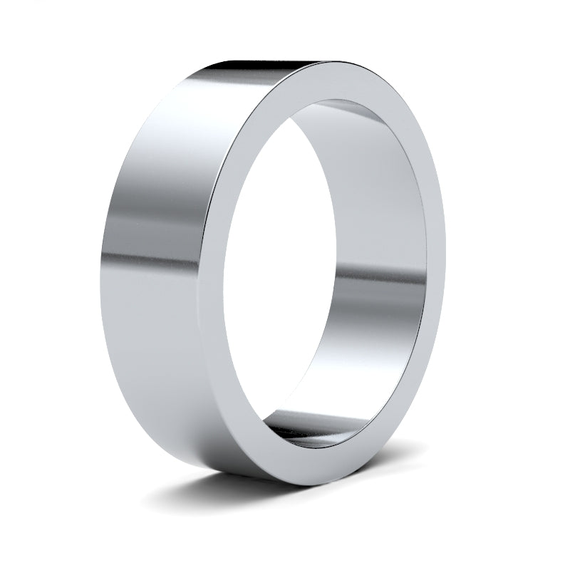 Gents Flat Platinum Band