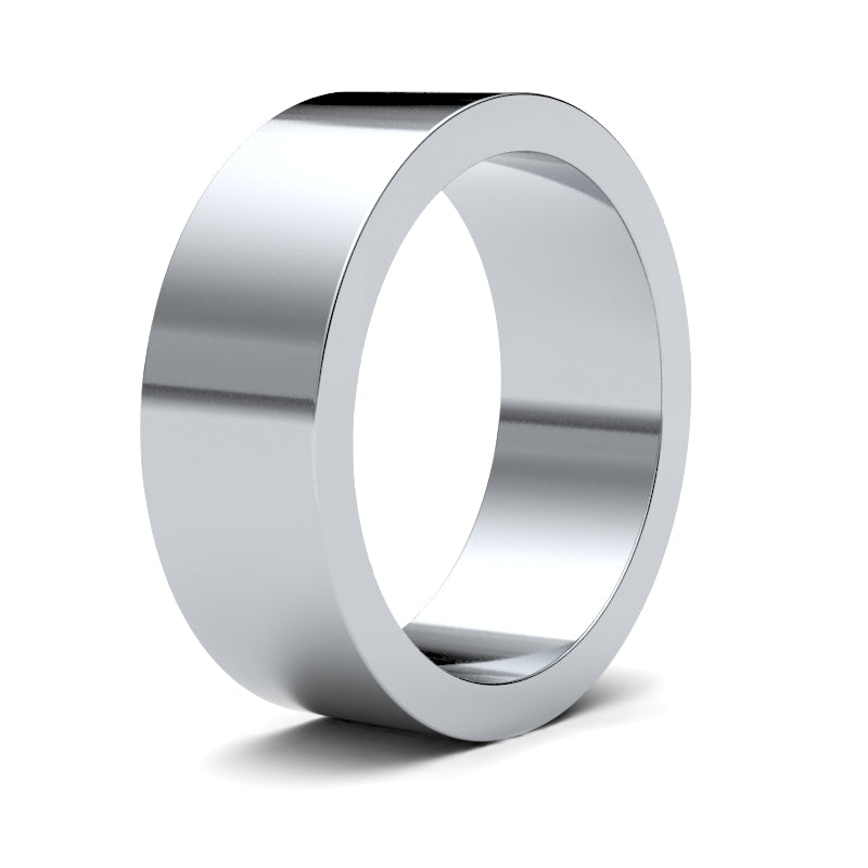 Gents Flat Platinum Band