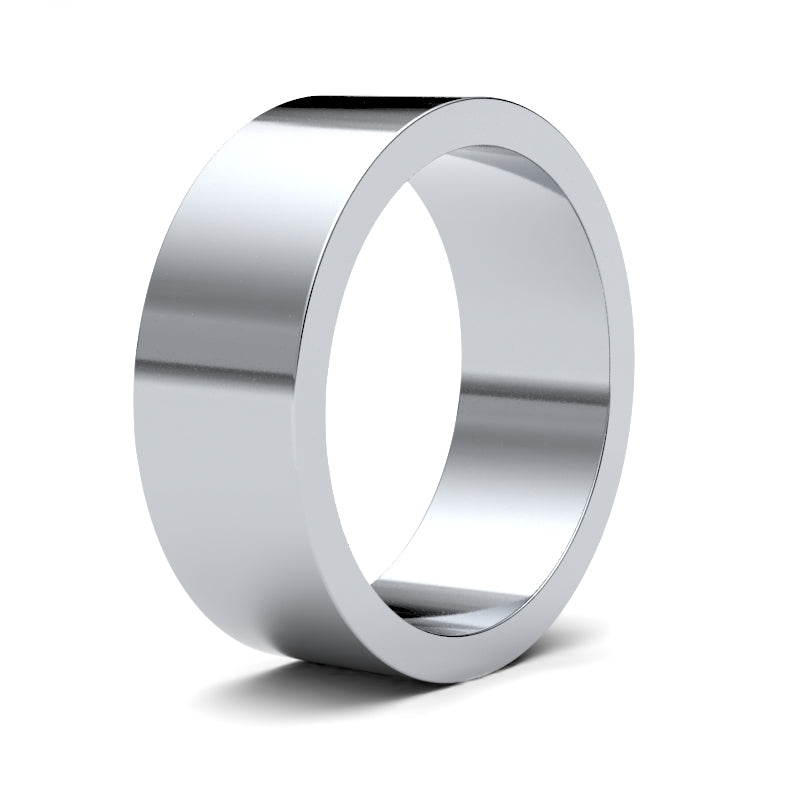 Gents Flat Platinum Band