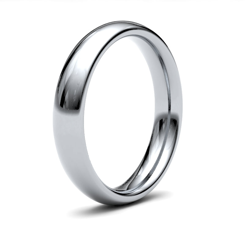 Gents Court White Gold Band