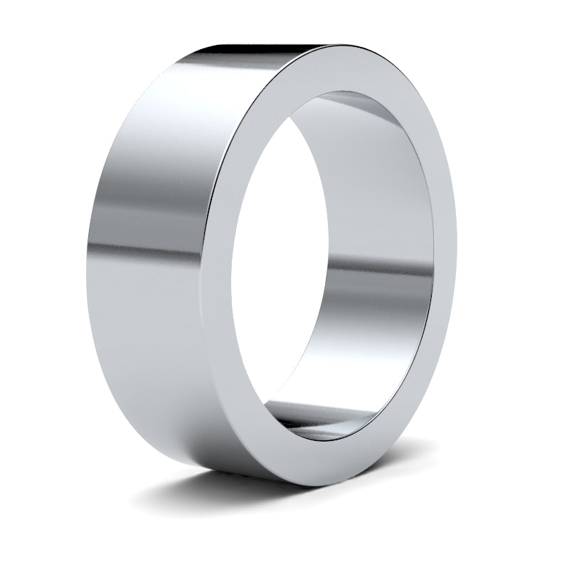 Gents Flat Platinum Band