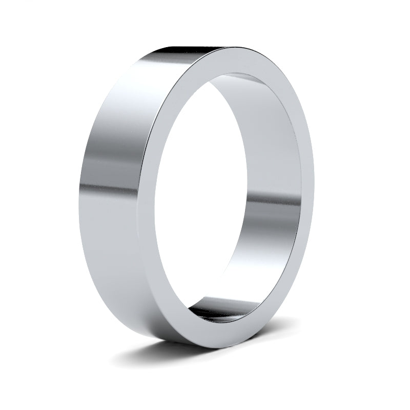 Gents Flat Platinum Band